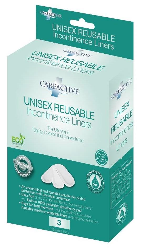 CareActive Unisex Reusable Incontinence Liners